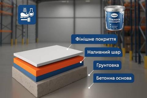 Полімерна наливна підлога для складу