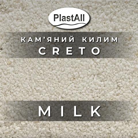 Кам'яний килим 23.2кг Вертикальний plastall Creto Milk (каміння + клей)